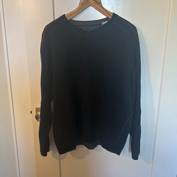 Tommy Bahama Black Men's XL V-Neck Sweater - Picture 1 of 5
